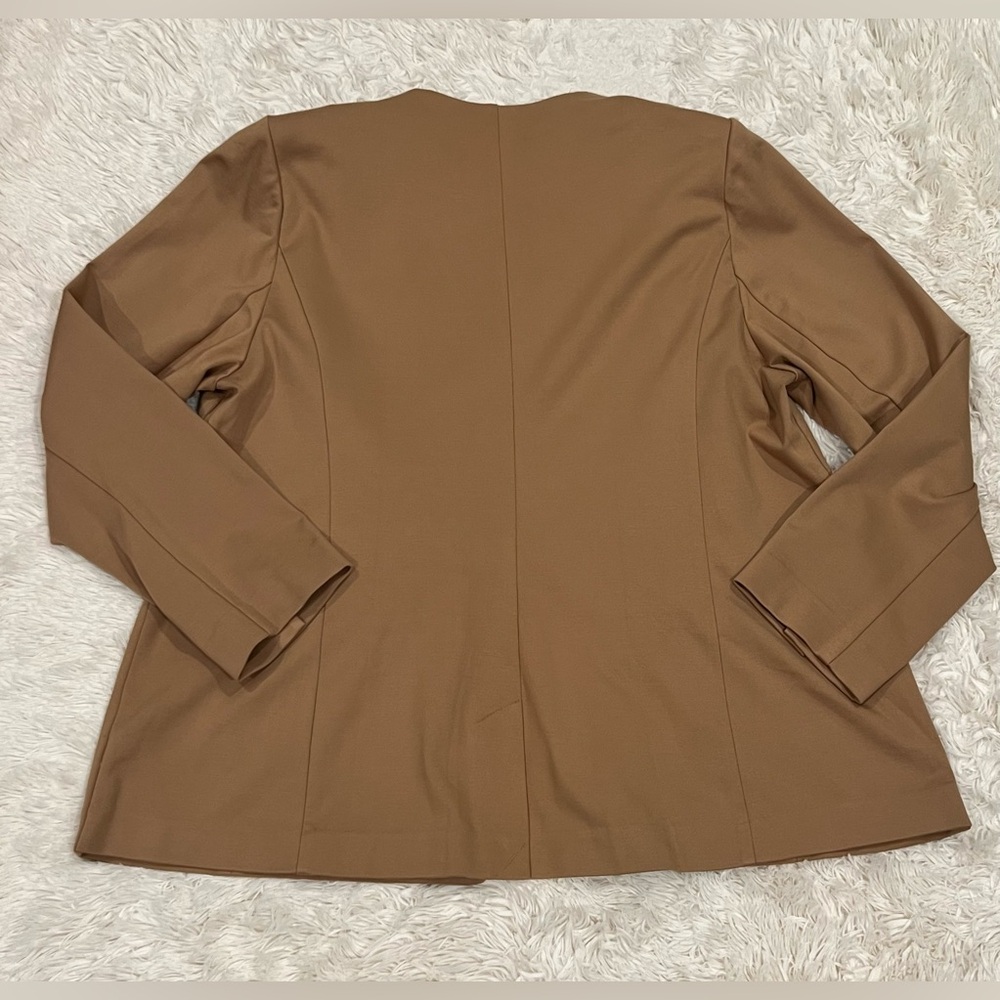 Lane Bryant The Bryant Blazer Camel Plus Size 18 Jacket‎ Gold Button Khaki Tan - Picture 4 of 6